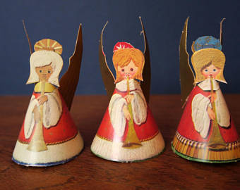 Vintage paper angels