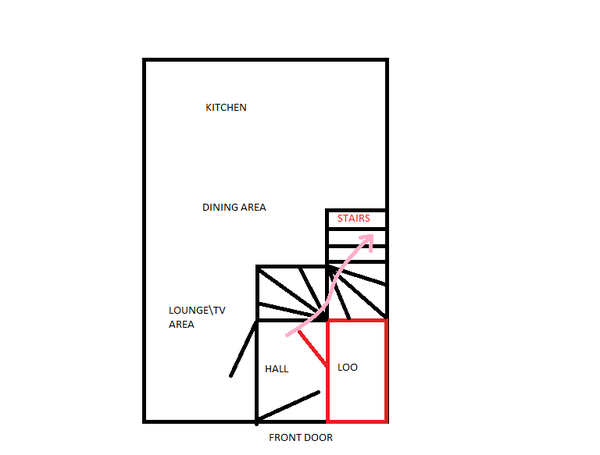 to get rid of a downstairs loo?