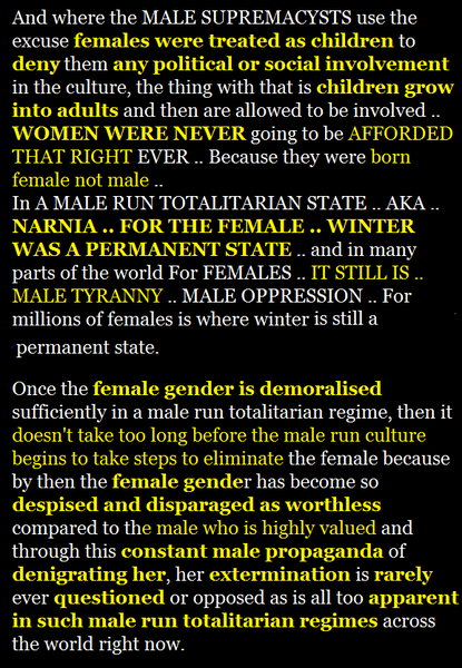Are terms like Male Tears unhelpful?