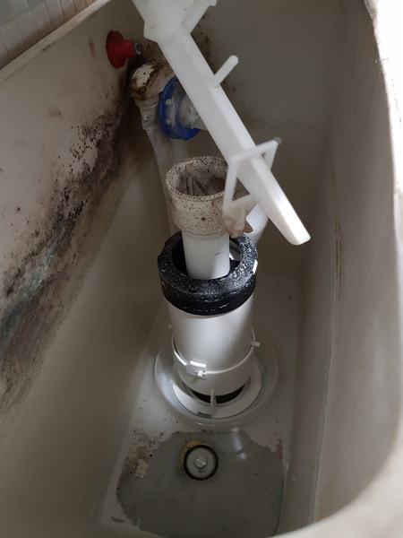 Leaking toilet tank