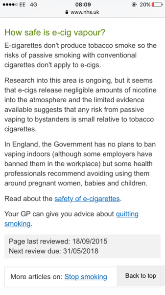 Shocked at colleague vaping in the office