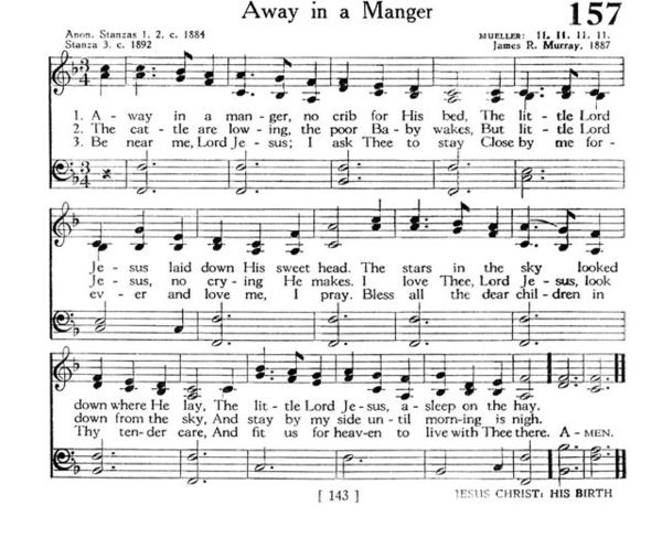 to insist that it is 'I love THEE' in Away in a Manger