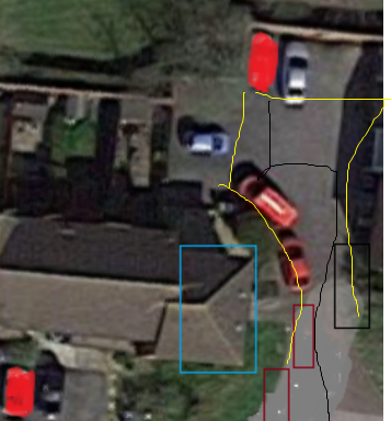 AIBU:  Parking in non spaces.