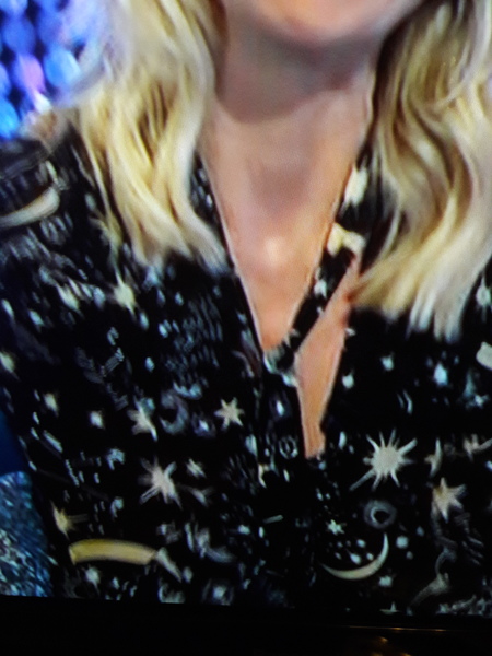 Zoe Ball's blouse on It Takes Two - now