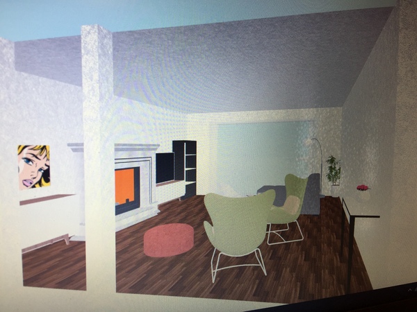 Please help - layout and furniture arrangement for a long living room