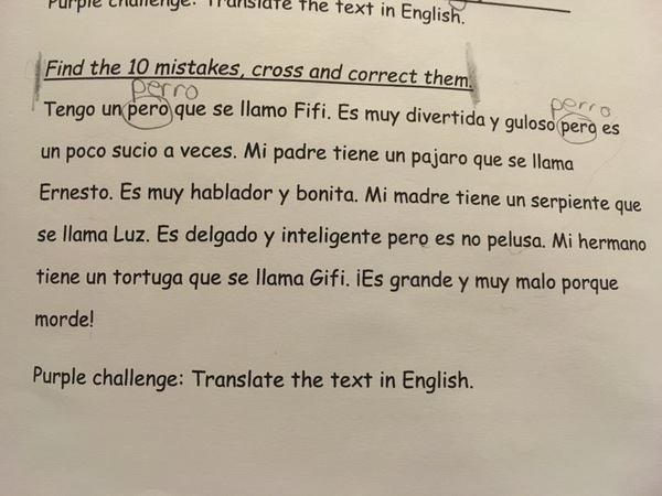 AIBU to ask for help with Spanish homework?