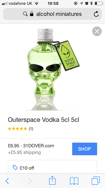 Quirky alcohol miniatures