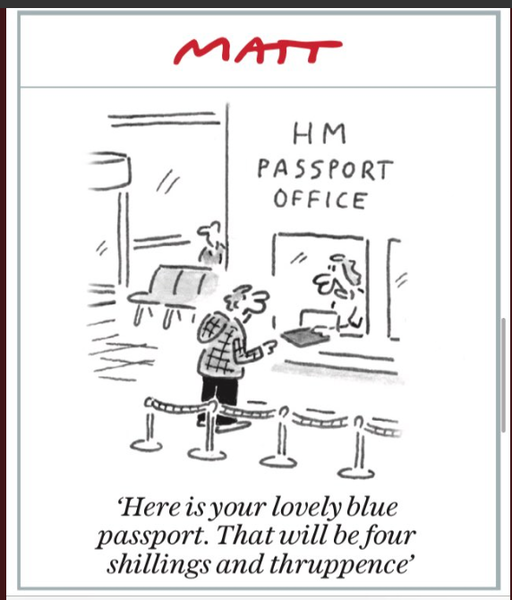 Westminstenders: Blue Passports