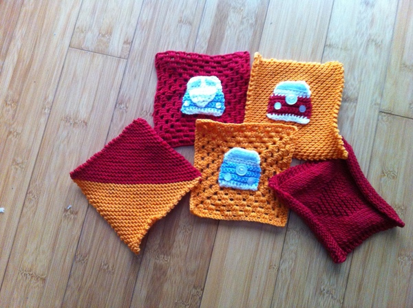 Woolly Hugs. Photos of the finished Blanket for CatThiefKeith's family and a message from her DH now on this original thread. TITLE EDITED BY MNHQ