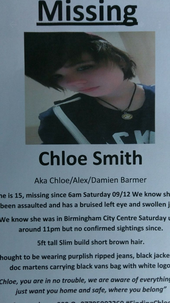 Missing teen #findingchloe
