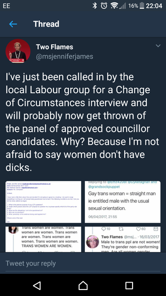 Which female MPs are not 'out' as part of the "TW are women" brigade?