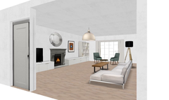 Please help - layout and furniture arrangement for a long living room