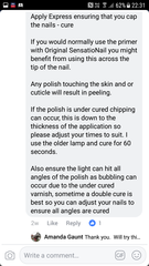 Why is my sensationails gel polish peeling off after a day?