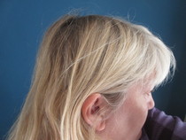 Head shave to go grey