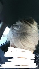 Head shave to go grey