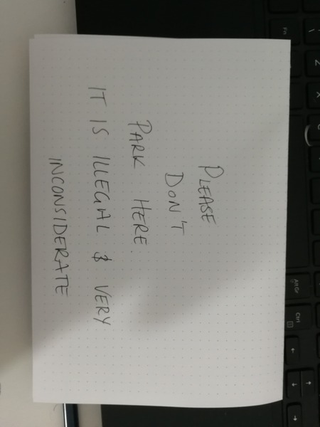 I know I'm not being unreasonable about this parking!!! (with diagram)