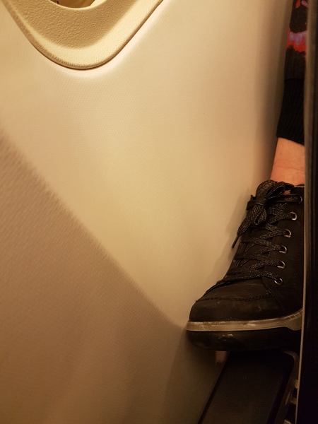 Get your fucking foot off my seat!