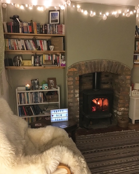 To leave one set of fairy lights up?