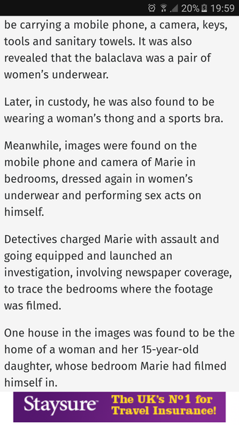 To think this delusional dirty pervert should stay exactly where he is and starve if that's what he wants?