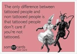 Openly judgmental towards tattoos?