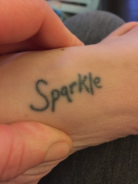 Text only tattoos