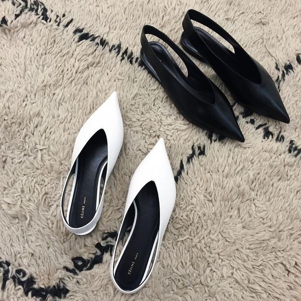 V vamp slingback flats- cool update or nasty 1980s revisit?