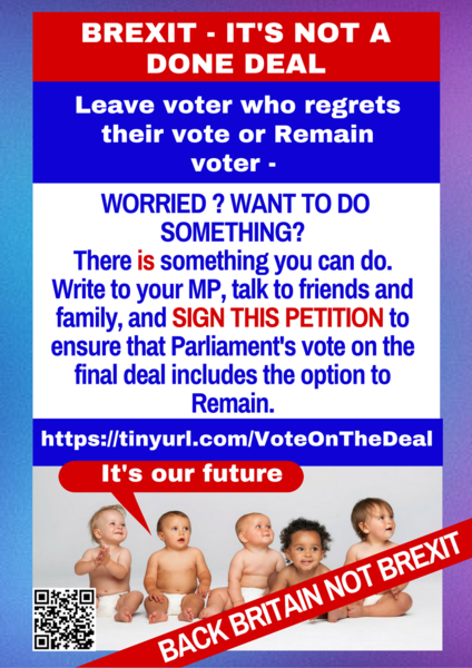 To ask you to sign this brexit related petition?