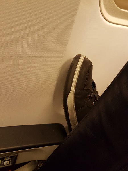 Get your fucking foot off my seat!
