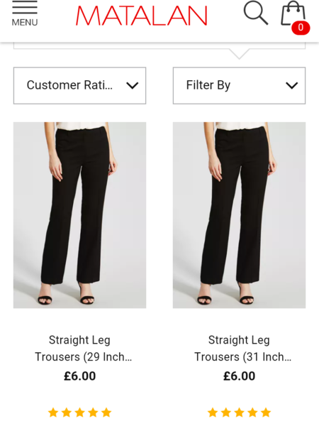 I only want a pair of black trousers, how hard can it be?!