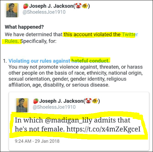 Banned from Facebook