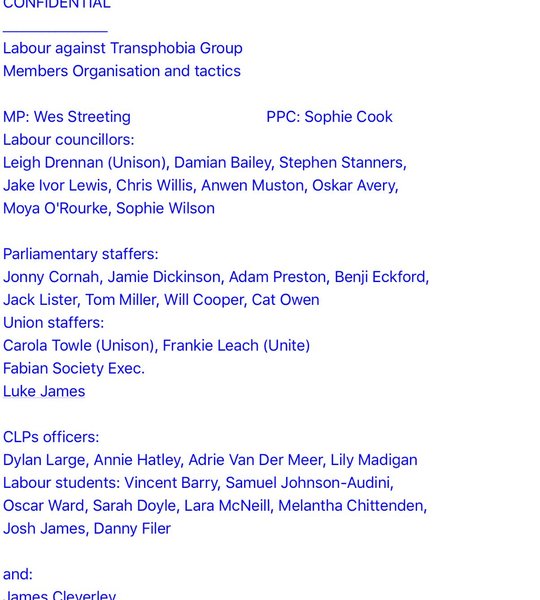Labour Against Transphobia Facebook group