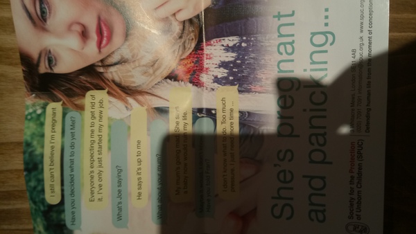 Is it appropriate for a university to give out pro-life leaflets
