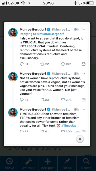 To be furious?! Women's march?