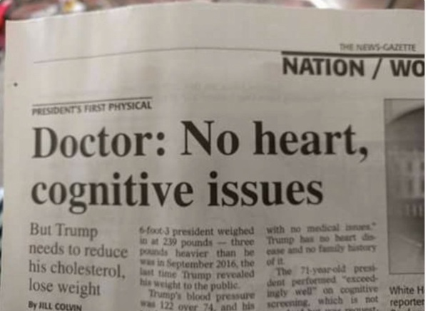 All Trump sees is green. All we see is a traitorous orange menace. Who is right? Place bets now!! (Trump continued)