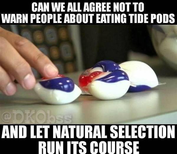 To think anyone doing the eating a washing machine capsule challenge should pay