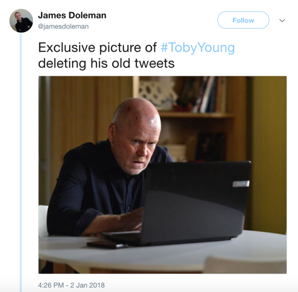 To really, really hate Toby Young