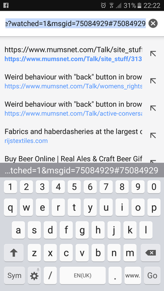 Weird behaviour with "back" button in browser - anyone else?