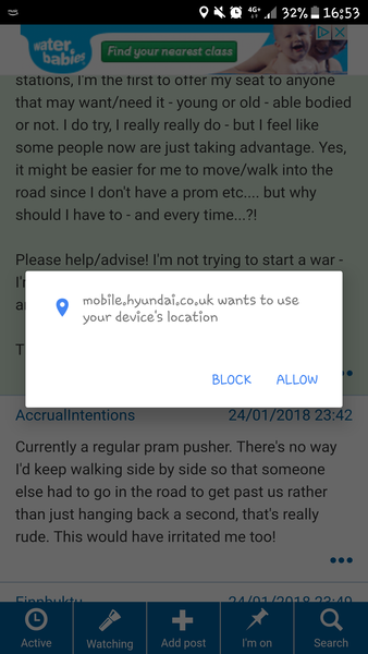 Wanting my location