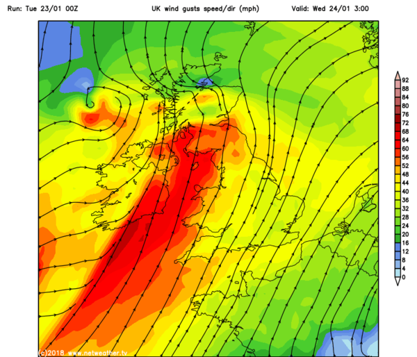 Potential very severe weather on Weds 17th/Thurs18th