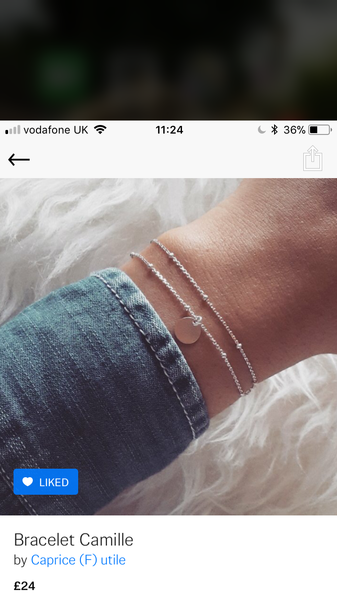 Bracelet size.... in French!