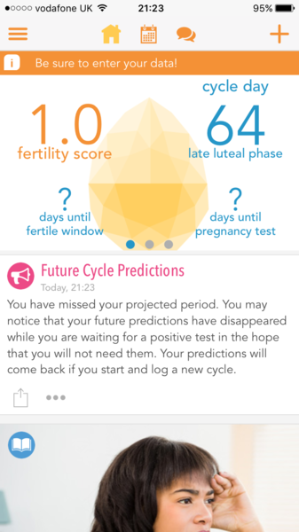 78th day of no period....