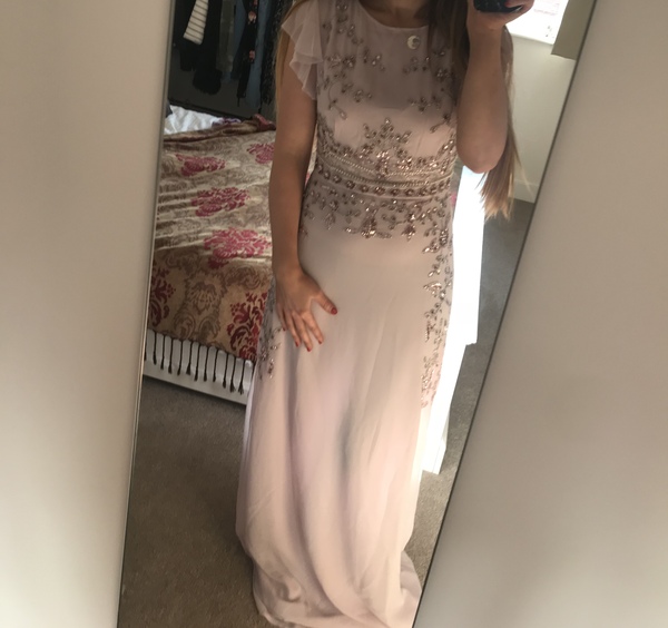 Do I look okay in this bridesmaids dress?