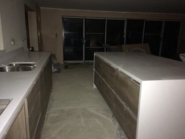 For those with white corian tops
