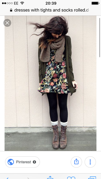 What boots do you wear with floral dresses?