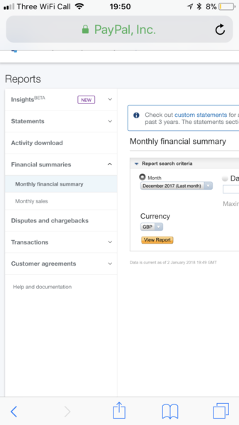 Paypal fees