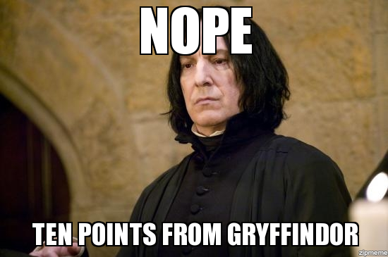 To not like "taking points away" for bad behaviour