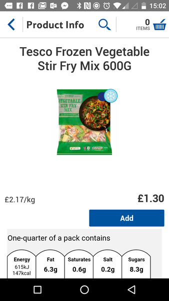 To think frozen stir fry vegetables are better than sliced bread?
