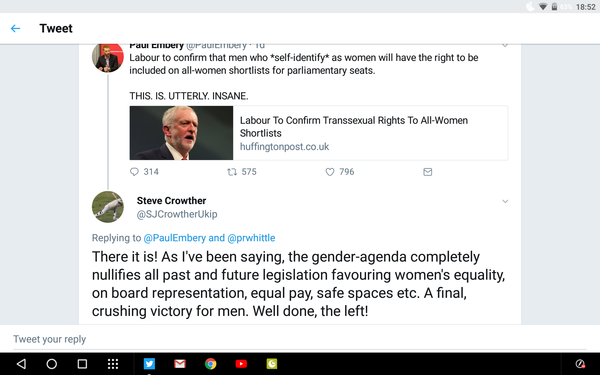 UKIP now more feminist than Labour.
