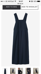 Pinafore dress pattern for an adult