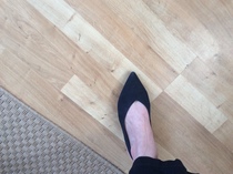 V vamp slingback flats- cool update or nasty 1980s revisit?